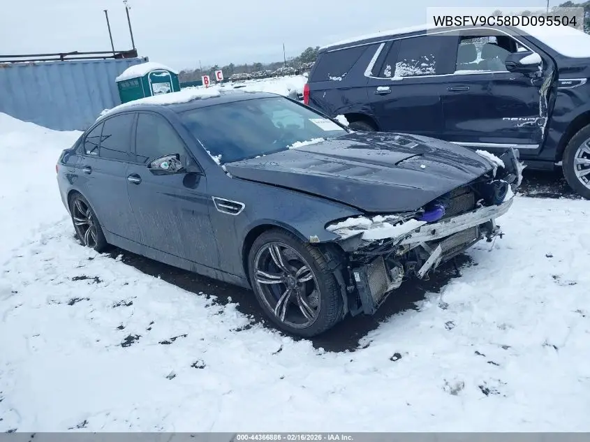 2013 BMW M5 VIN: WBSFV9C58DD095504 Lot: 44366886