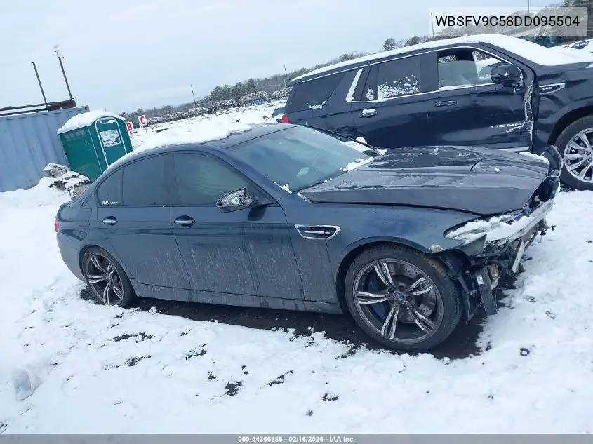 2013 BMW M5 VIN: WBSFV9C58DD095504 Lot: 44366886