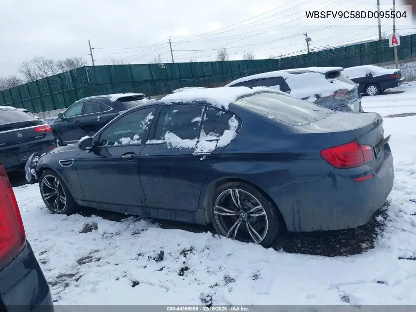 2013 BMW M5 VIN: WBSFV9C58DD095504 Lot: 44366886