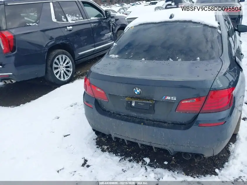 2013 BMW M5 VIN: WBSFV9C58DD095504 Lot: 44366886