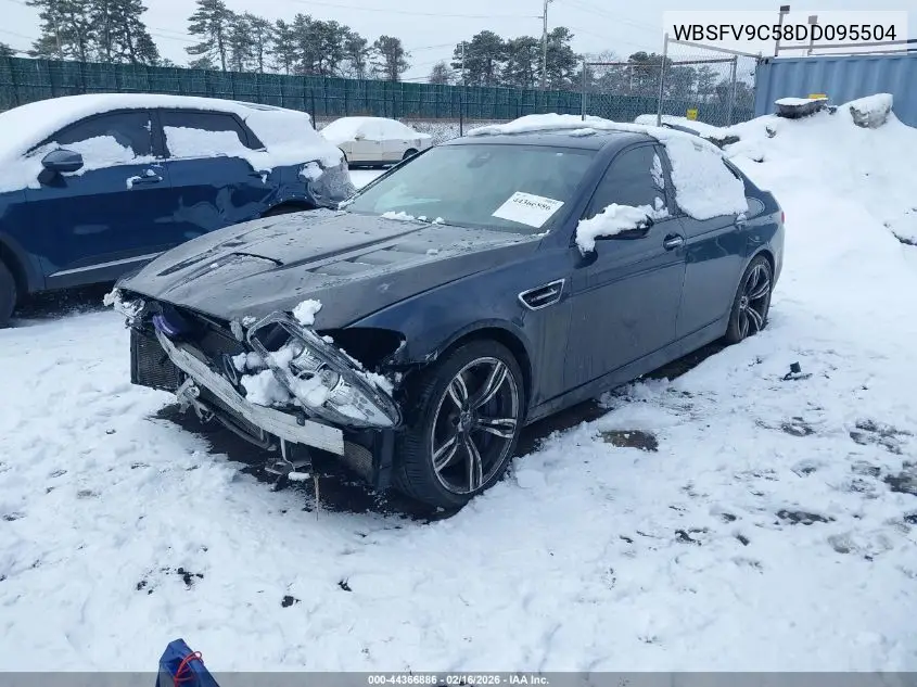2013 BMW M5 VIN: WBSFV9C58DD095504 Lot: 44366886
