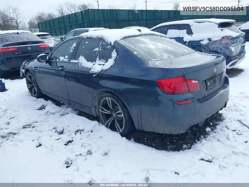 2013 BMW M5 VIN: WBSFV9C58DD095504 Lot: 44366886