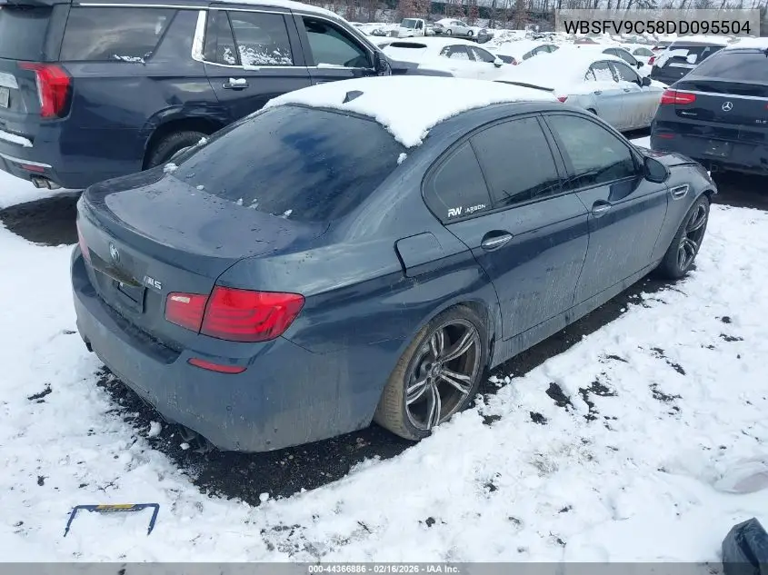 2013 BMW M5 VIN: WBSFV9C58DD095504 Lot: 44366886