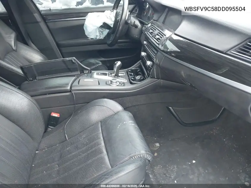 2013 BMW M5 VIN: WBSFV9C58DD095504 Lot: 44366886