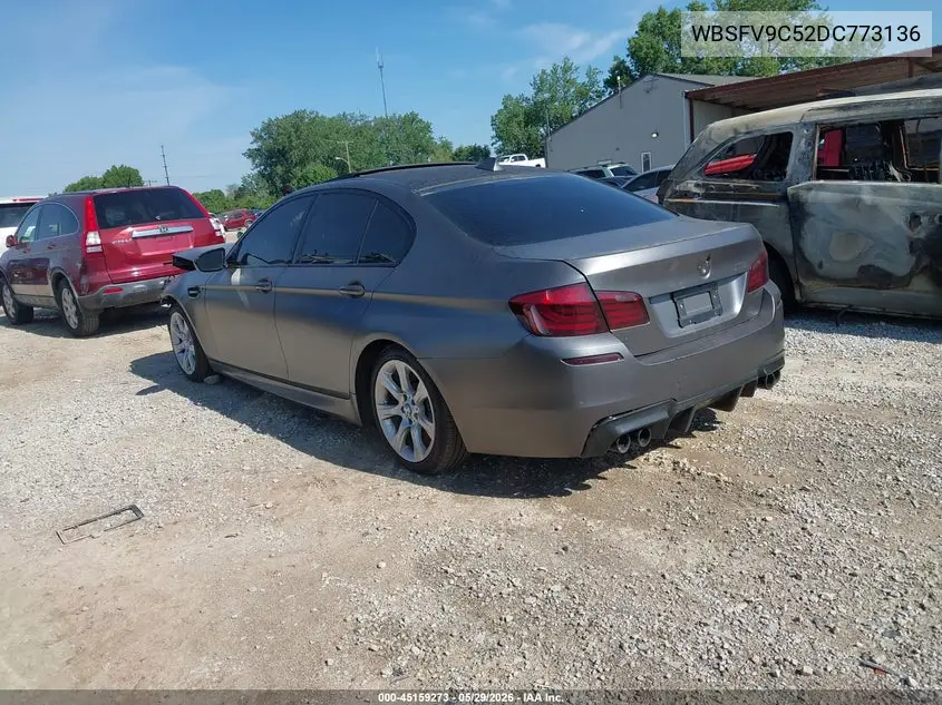 2013 BMW M5 VIN: WBSFV9C52DC773136 Lot: 45159273