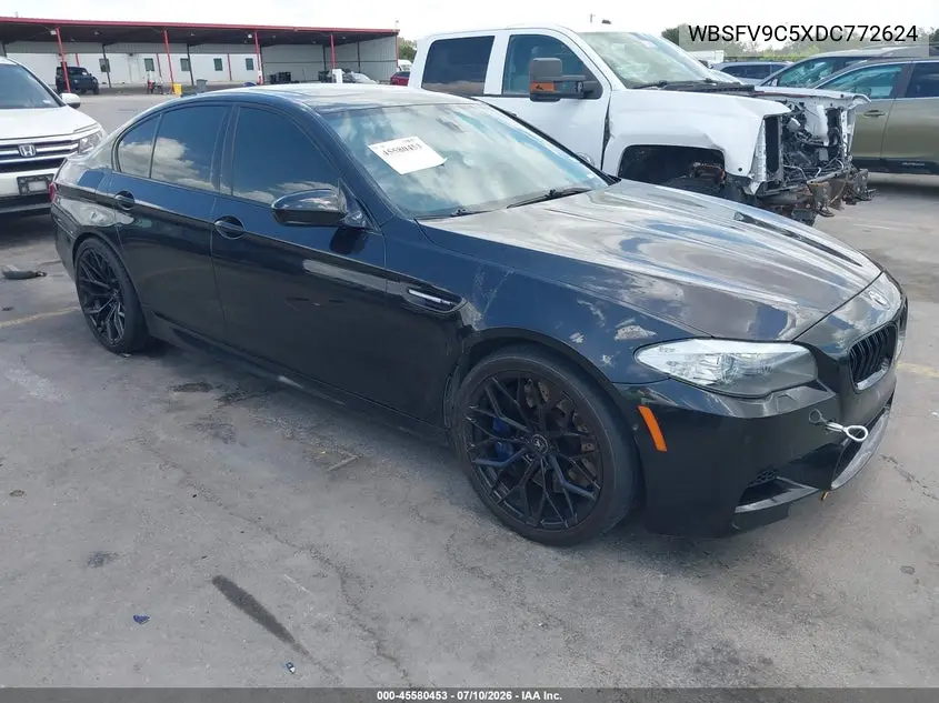 2013 BMW M5 VIN: WBSFV9C5XDC772624 Lot: 45580453