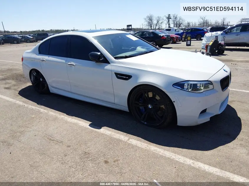 2014 BMW M5 VIN: WBSFV9C51ED594114 Lot: 44817950