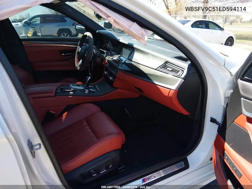 2014 BMW M5 VIN: WBSFV9C51ED594114 Lot: 44817950