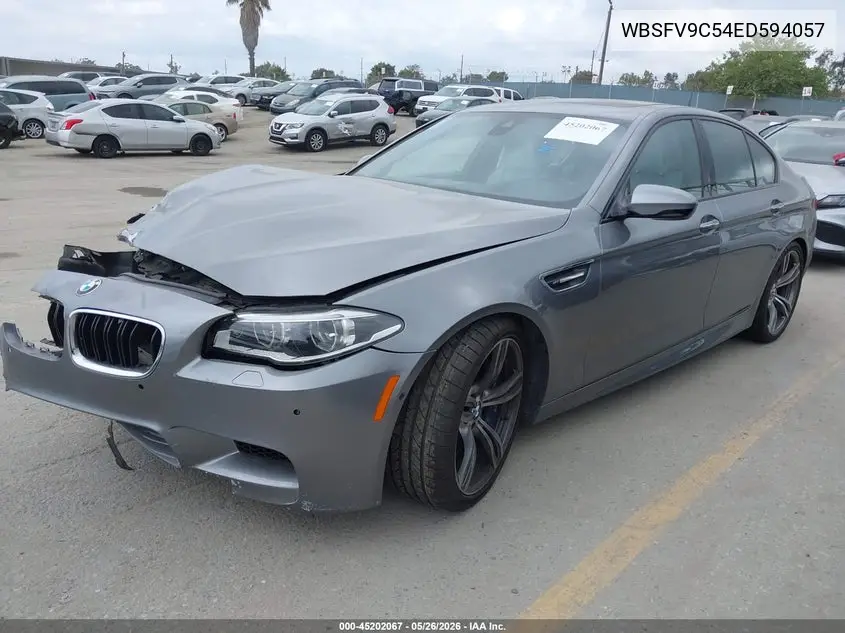 2014 BMW M5 VIN: WBSFV9C54ED594057 Lot: 45202067