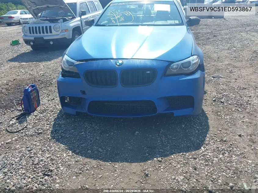 2014 BMW M5 VIN: WBSFV9C51ED593867 Lot: 45488224