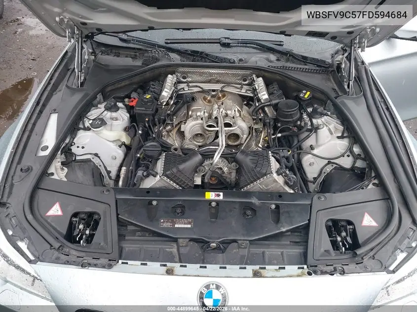 2015 BMW M5 VIN: WBSFV9C57FD594684 Lot: 44899645