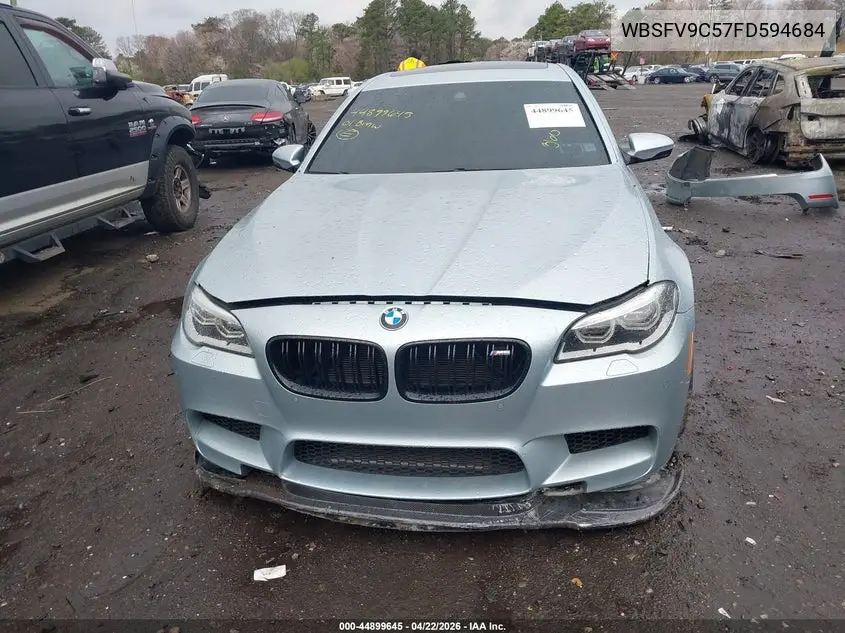 2015 BMW M5 VIN: WBSFV9C57FD594684 Lot: 44899645