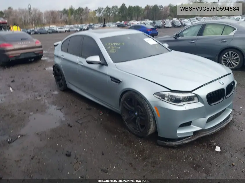 2015 BMW M5 VIN: WBSFV9C57FD594684 Lot: 44899645