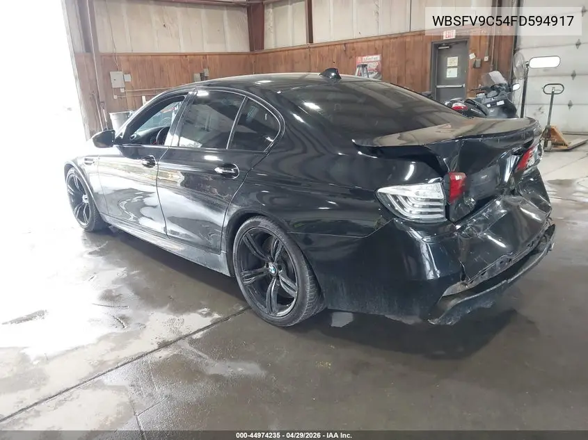 2015 BMW M5 VIN: WBSFV9C54FD594917 Lot: 44974235