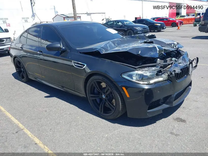 2015 BMW M5 VIN: WBSFV9C55FD594490 Lot: 45372407