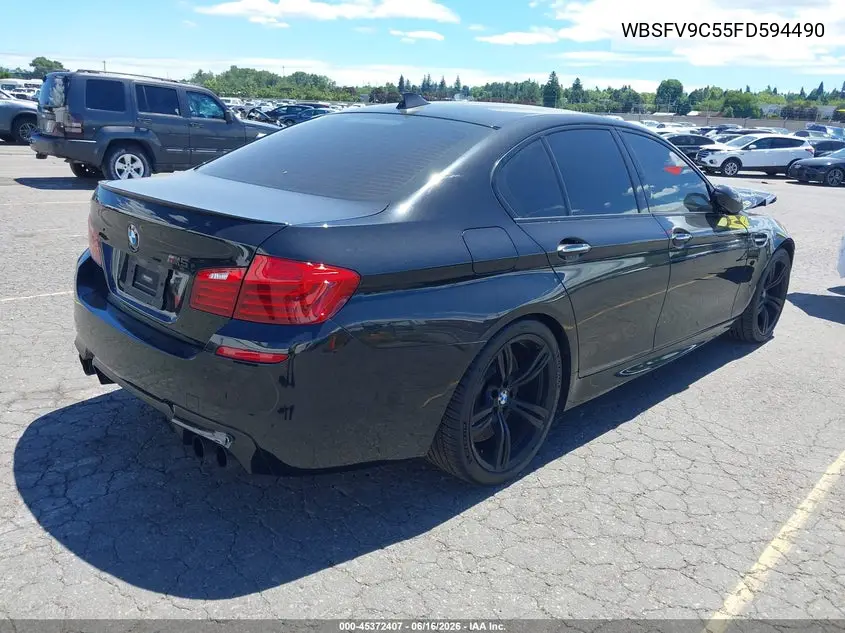 2015 BMW M5 VIN: WBSFV9C55FD594490 Lot: 45372407