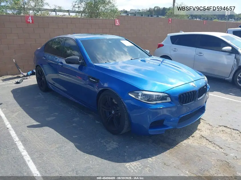 2015 BMW M5 VIN: WBSFV9C54FD594657 Lot: 45498409