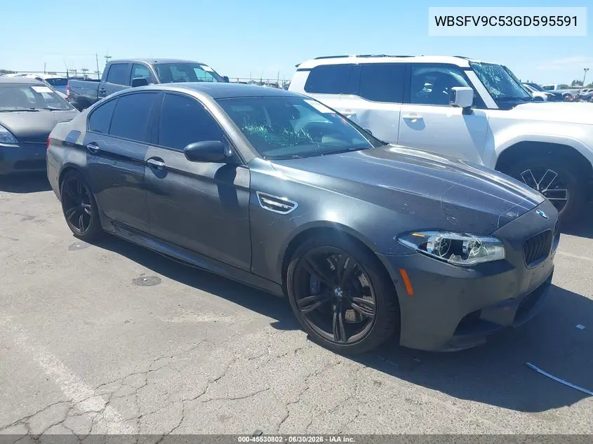 2016 BMW M5 VIN: WBSFV9C53GD595591 Lot: 45530802