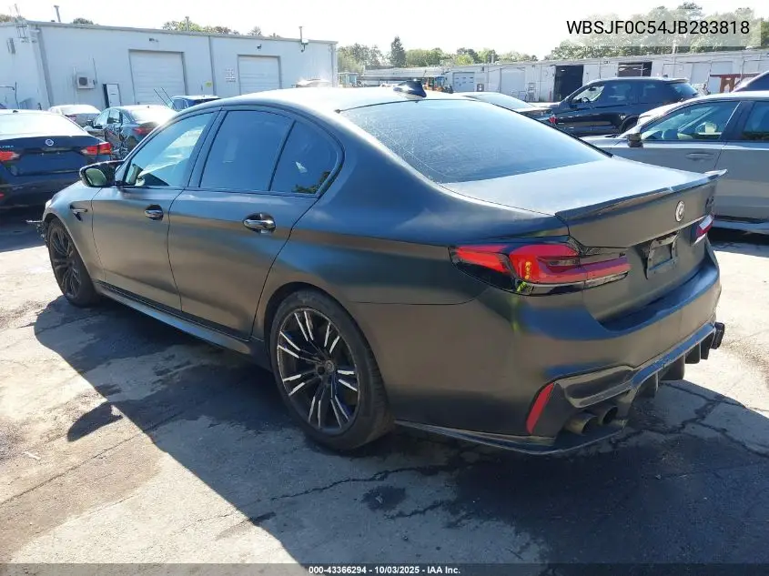 2018 BMW M5 VIN: WBSJF0C54JB283818 Lot: 43366294
