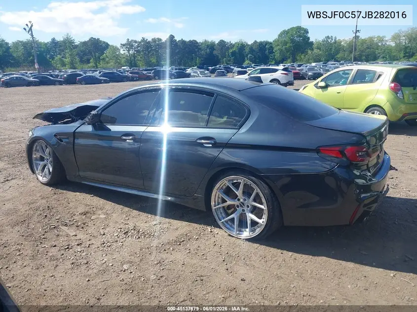 2018 BMW M5 VIN: WBSJF0C57JB282016 Lot: 45137679