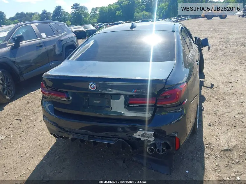 2018 BMW M5 VIN: WBSJF0C57JB282016 Lot: 45137679