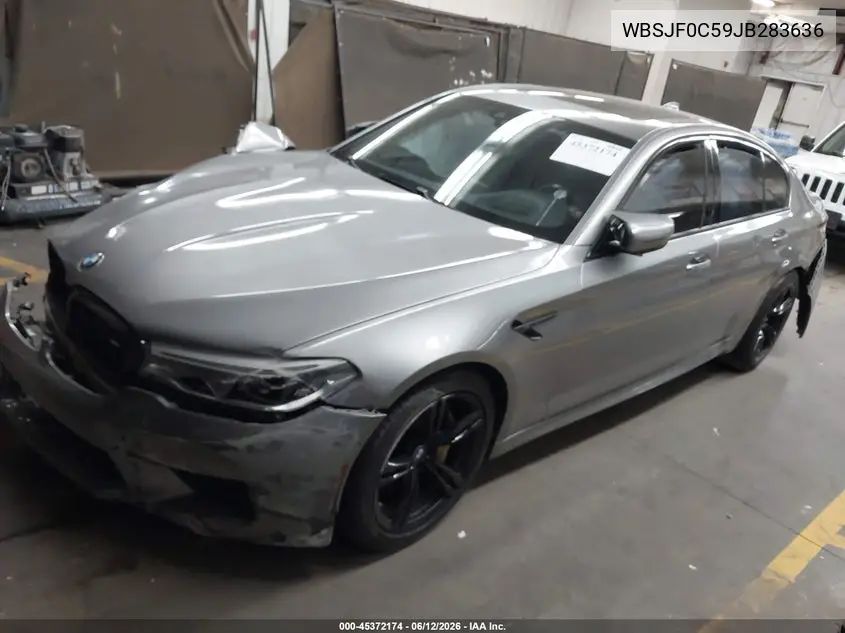 2018 BMW M5 VIN: WBSJF0C59JB283636 Lot: 45372174