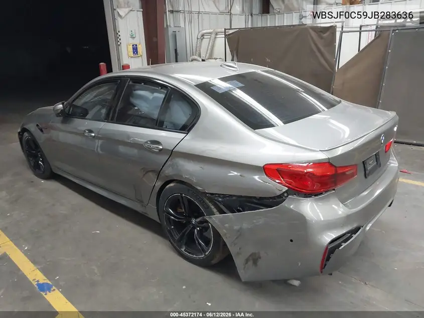 2018 BMW M5 VIN: WBSJF0C59JB283636 Lot: 45372174