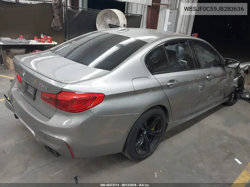 2018 BMW M5 VIN: WBSJF0C59JB283636 Lot: 45372174