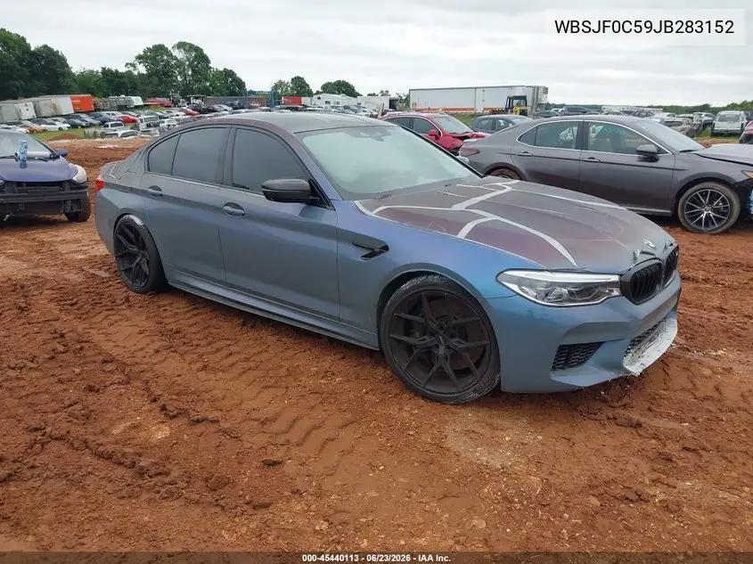 2018 BMW M5 VIN: WBSJF0C59JB283152 Lot: 45440113