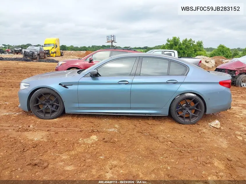 2018 BMW M5 VIN: WBSJF0C59JB283152 Lot: 45440113