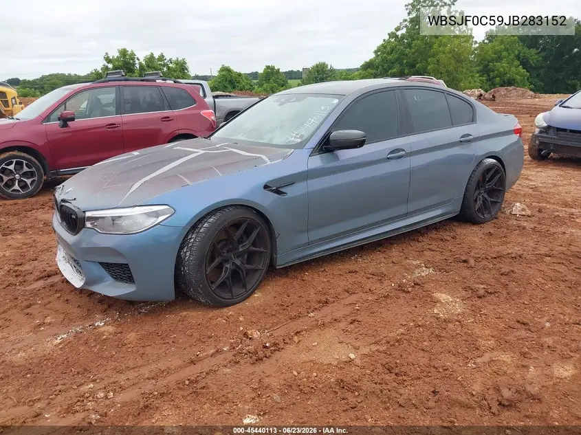 2018 BMW M5 VIN: WBSJF0C59JB283152 Lot: 45440113