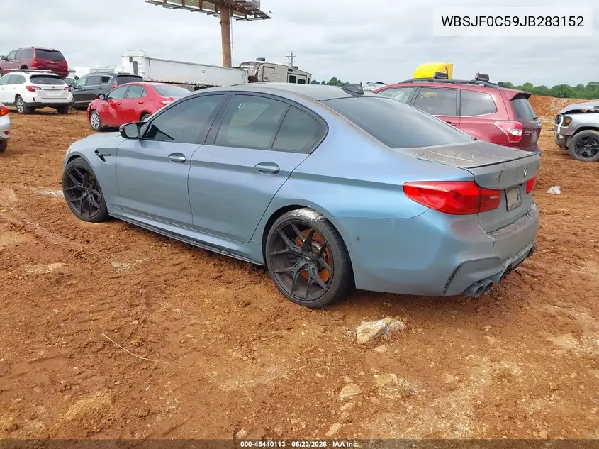 2018 BMW M5 VIN: WBSJF0C59JB283152 Lot: 45440113