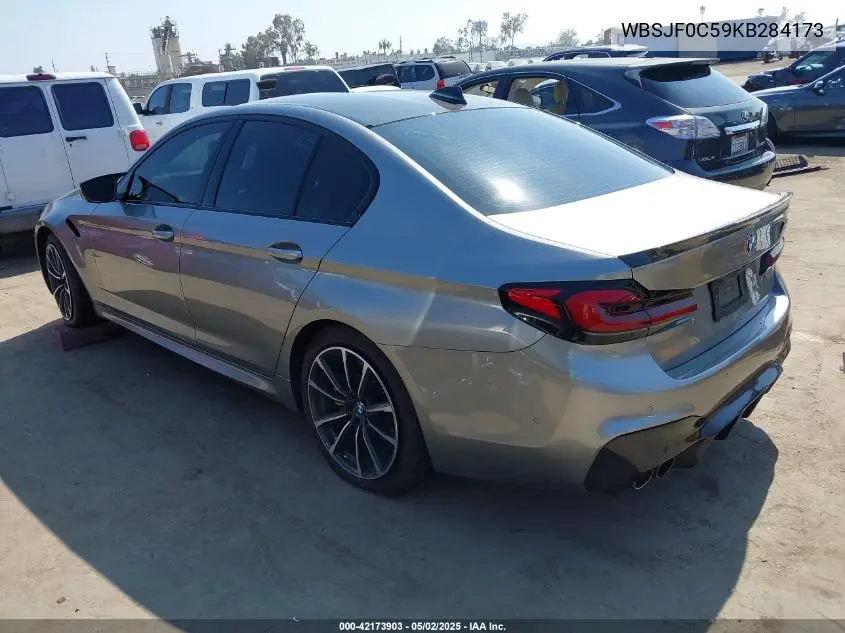 2019 BMW M5 VIN: WBSJF0C59KB284173 Lot: 42173903