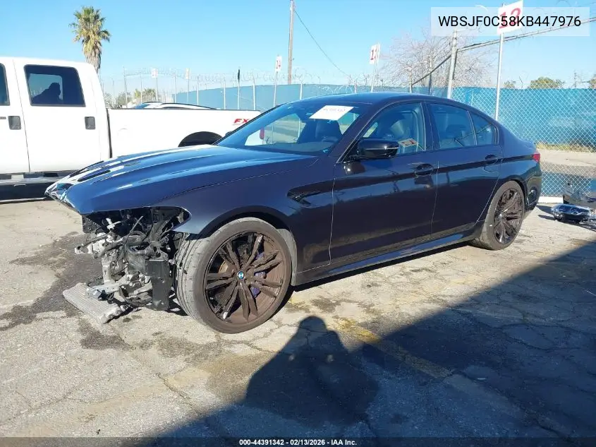 2019 BMW M5 Competition VIN: WBSJF0C58KB447976 Lot: 44391342