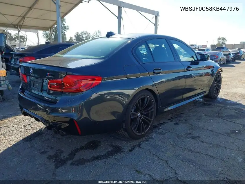 2019 BMW M5 Competition VIN: WBSJF0C58KB447976 Lot: 44391342