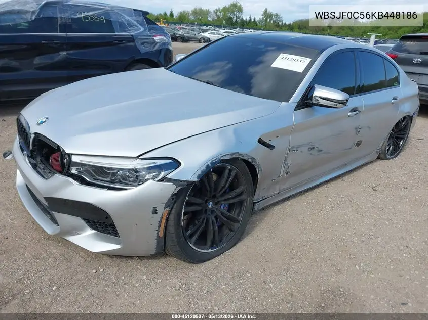 2019 BMW M5 VIN: WBSJF0C56KB448186 Lot: 45512587