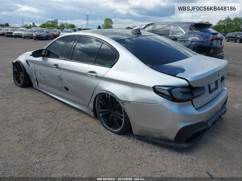 2019 BMW M5 VIN: WBSJF0C56KB448186 Lot: 45512587