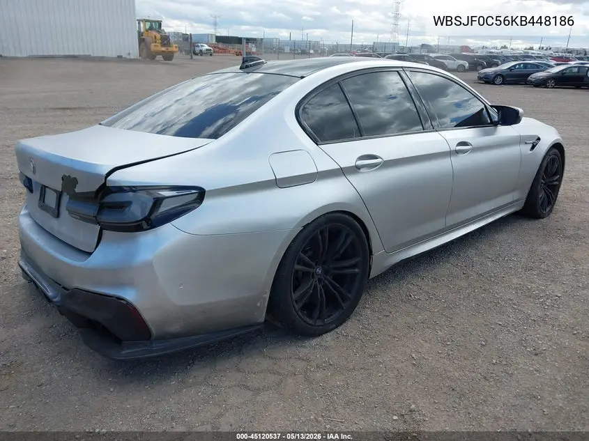 2019 BMW M5 VIN: WBSJF0C56KB448186 Lot: 45512587