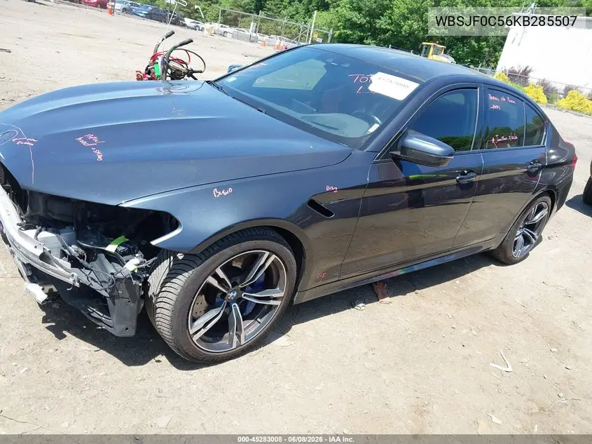 2019 BMW M5 VIN: WBSJF0C56KB285507 Lot: 45283008