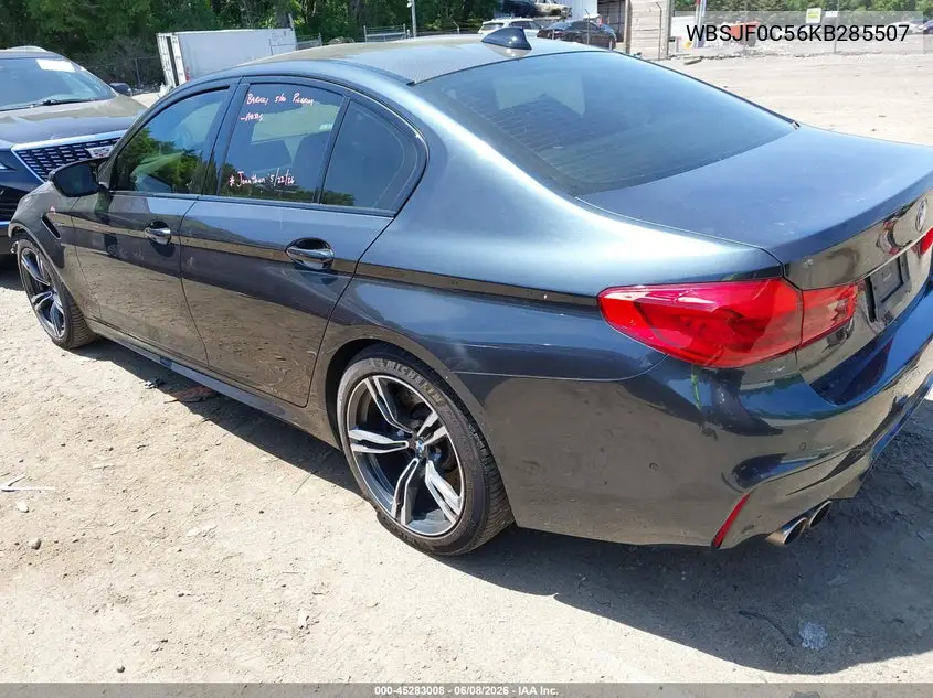 2019 BMW M5 VIN: WBSJF0C56KB285507 Lot: 45283008