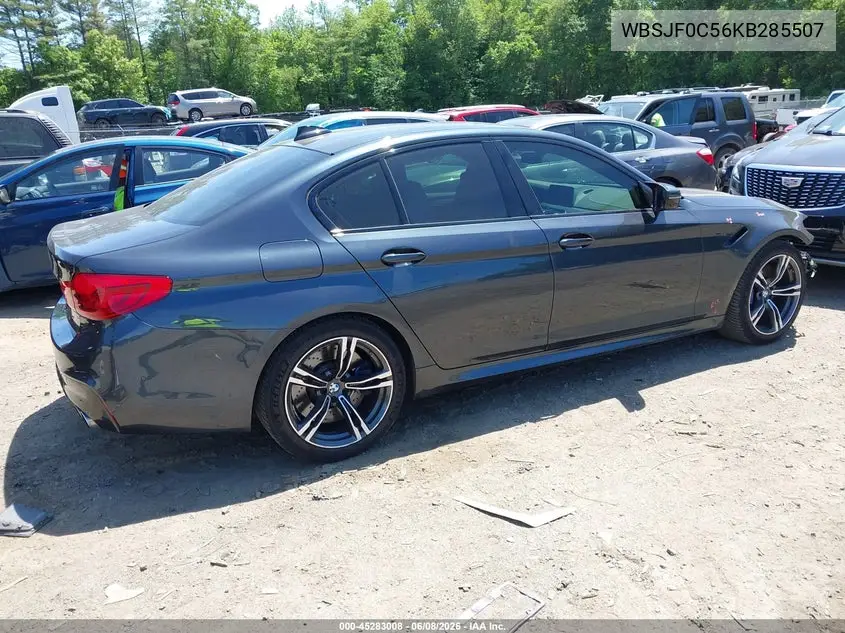 2019 BMW M5 VIN: WBSJF0C56KB285507 Lot: 45283008
