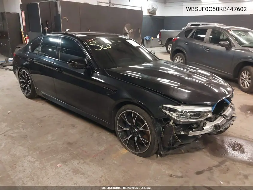 2019 BMW M5 Competition VIN: WBSJF0C50KB447602 Lot: 45438405