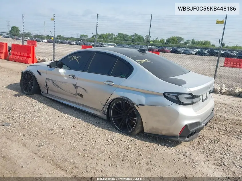 2019 BMW M5 VIN: WBSJF0C56KB448186 Lot: 45512587
