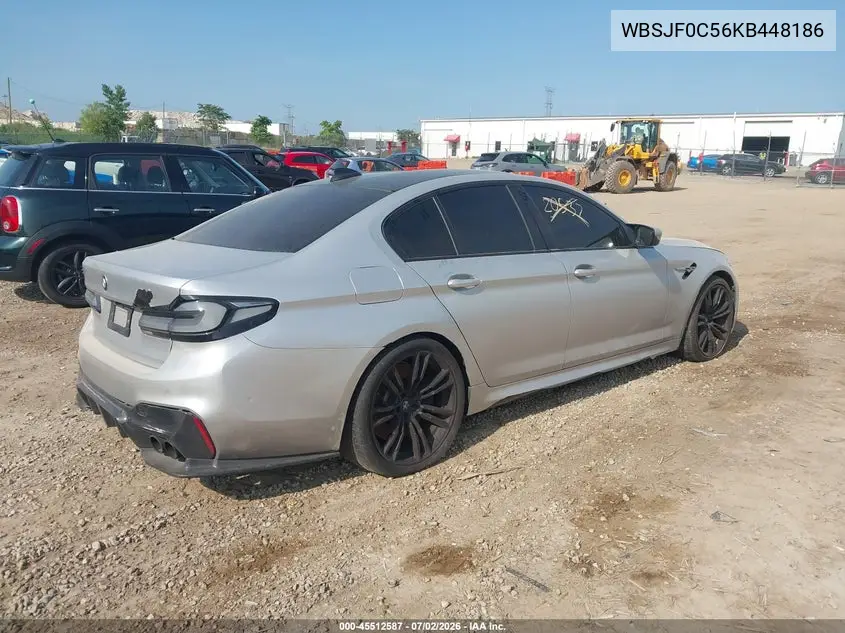 2019 BMW M5 VIN: WBSJF0C56KB448186 Lot: 45512587