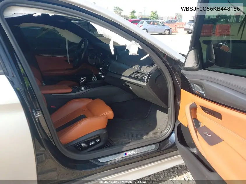 2019 BMW M5 VIN: WBSJF0C56KB448186 Lot: 45512587