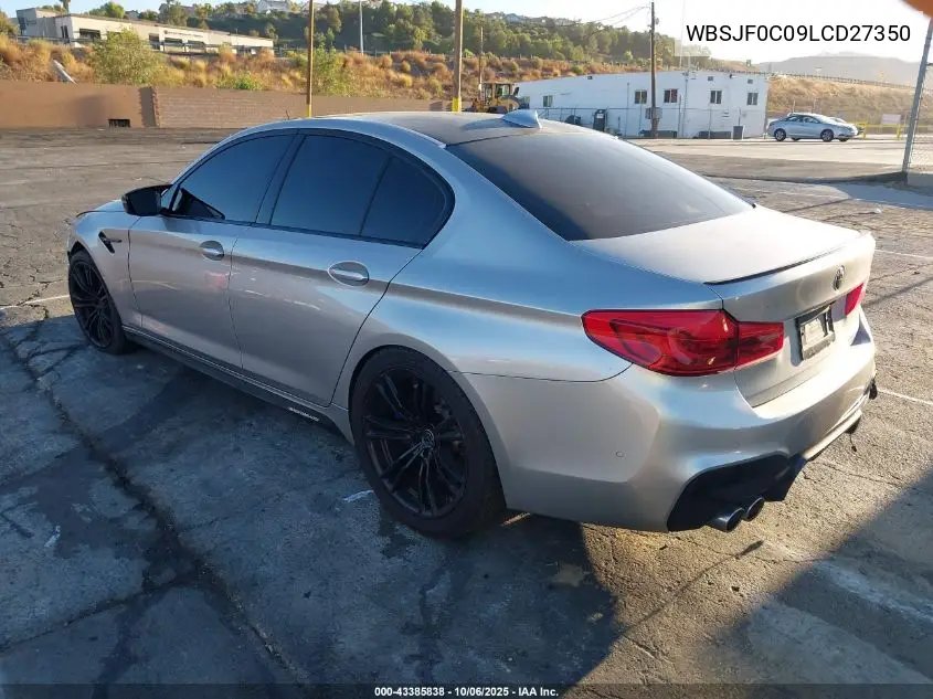 2020 BMW M5 VIN: WBSJF0C09LCD27350 Lot: 43385838