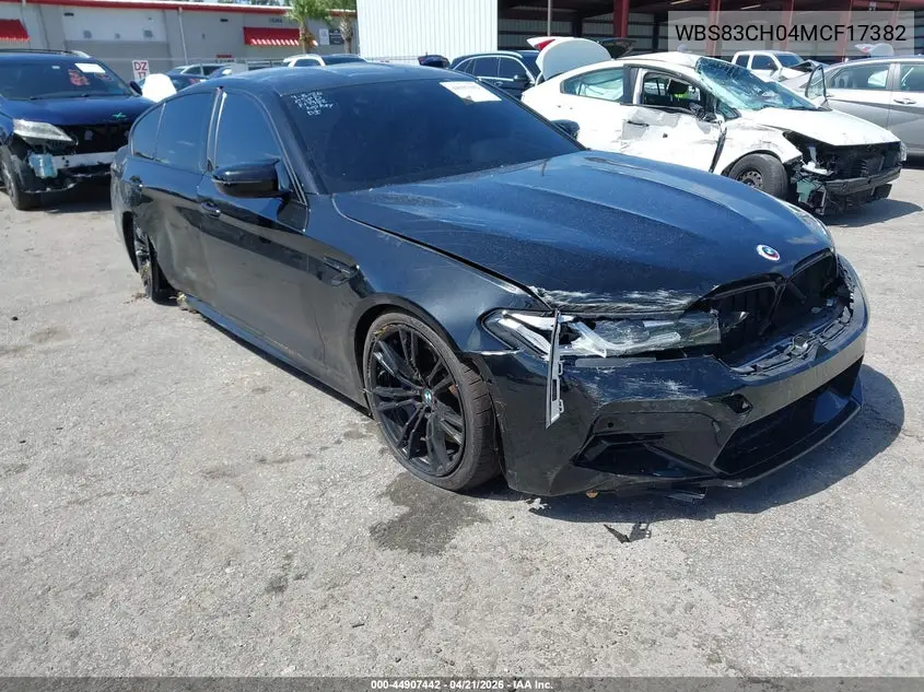 2021 BMW M5 VIN: WBS83CH04MCF17382 Lot: 44907442