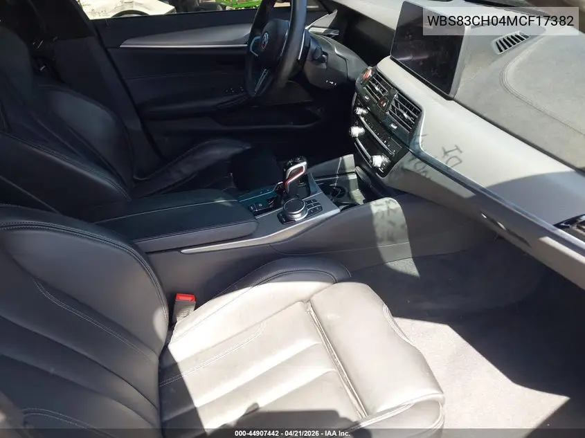 2021 BMW M5 VIN: WBS83CH04MCF17382 Lot: 44907442