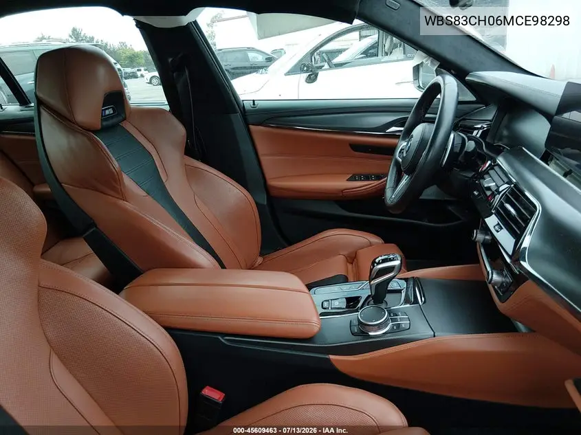 2021 BMW M5 VIN: WBS83CH06MCE98298 Lot: 45609463