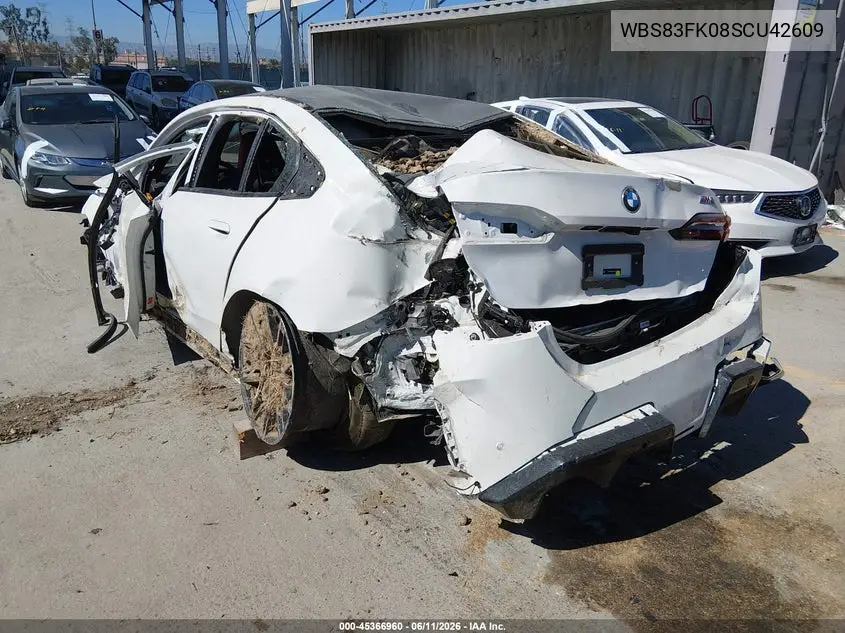 2025 BMW M5 VIN: WBS83FK08SCU42609 Lot: 45366960